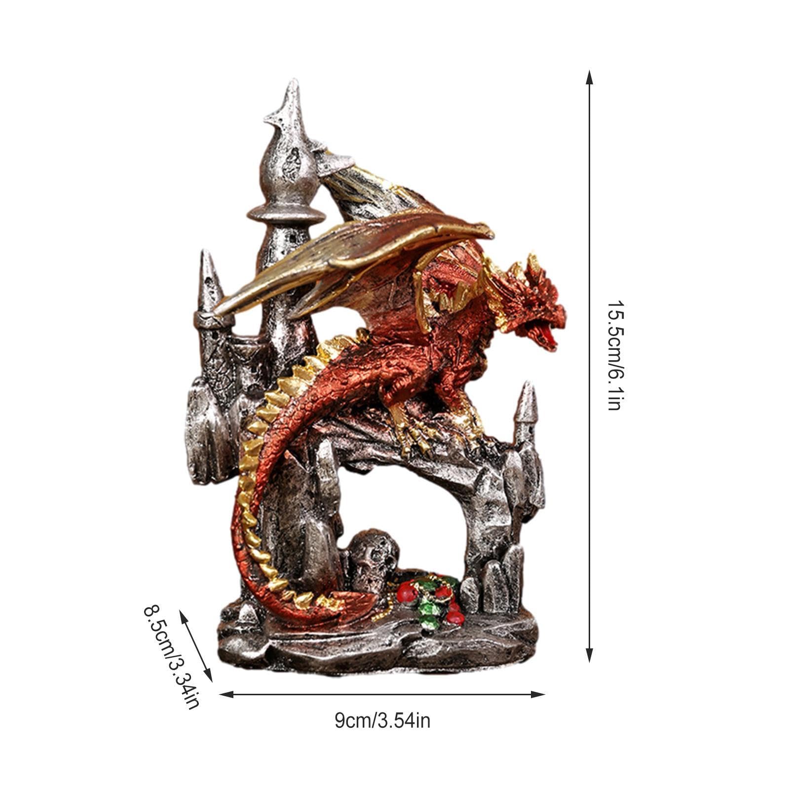 Amazon.co.jp: 屋内の龍の彫刻 - ドラゴン城の彫刻ゴシック装飾,樹脂